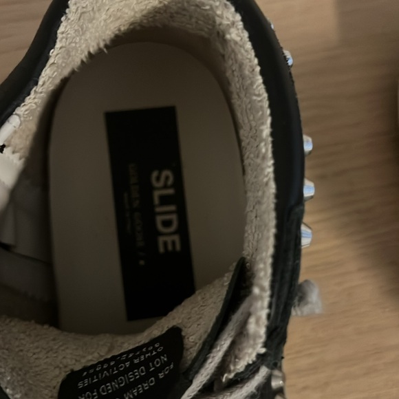 Golden Goose Slide Size 41 Black Leather Studded SSENSE Private Edition - Picture 7 of 9